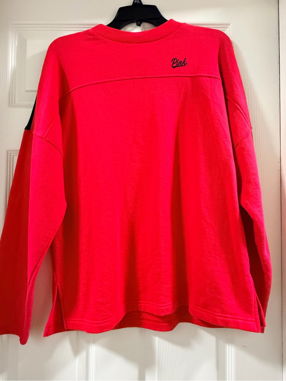 Victoria's Secret PINK Neon Pink Oversized Crewneck Sweatshirt